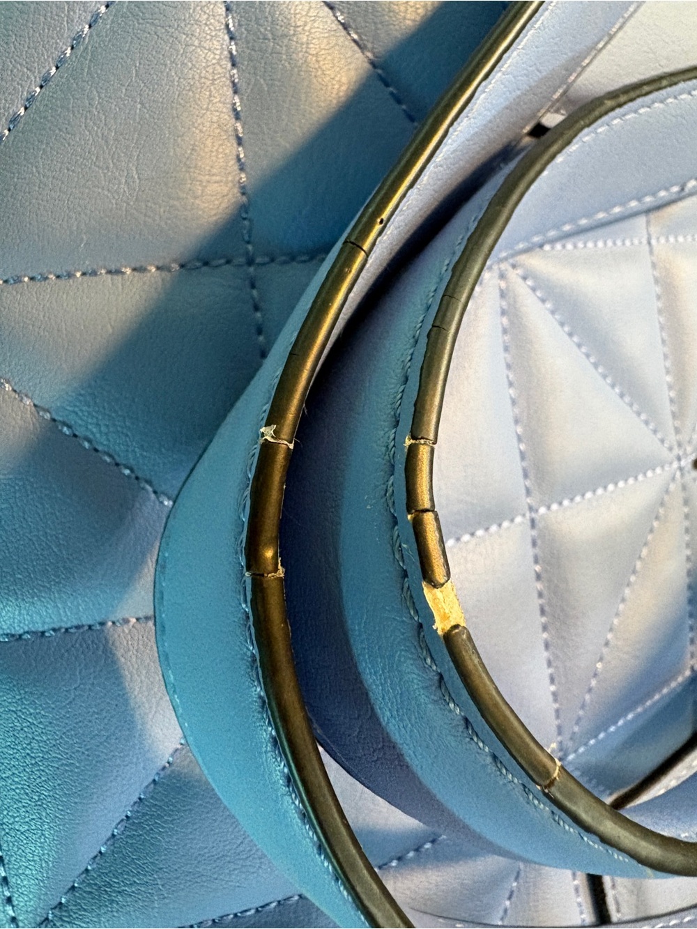 Vera Wang Powder Blue Shoulder Bag - Picture 8 of 10